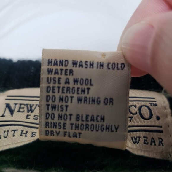 Newton Trading Co Wool Cardigan Fair Isle Knit Sweater Full Zip Womens Sz Medium - Picture 4 of 9